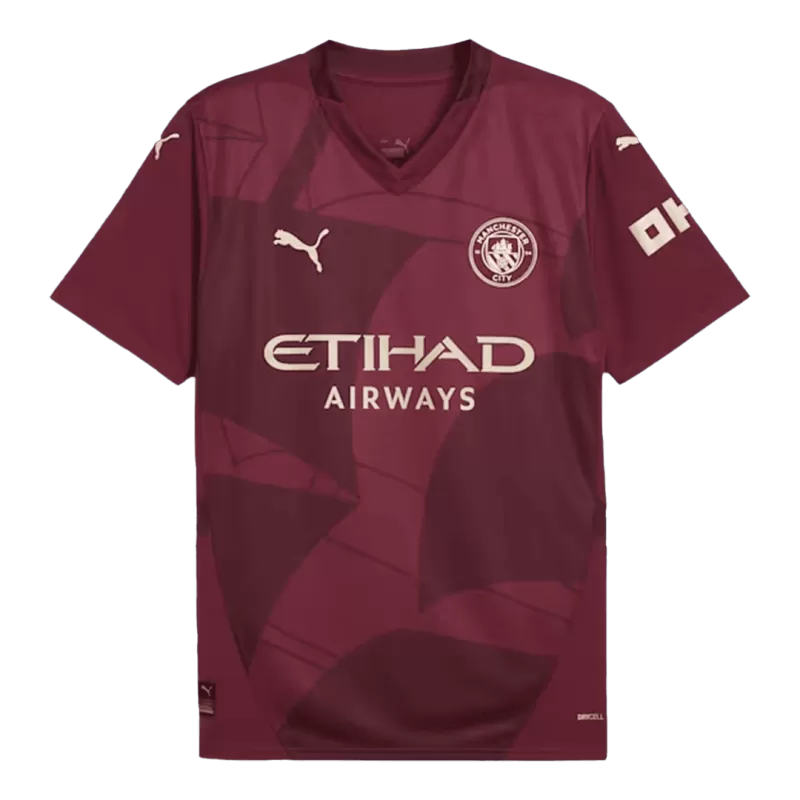  Manchester City Maglia Terza 2024/25 – Borgogna